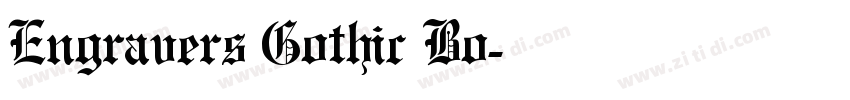 Engravers Gothic Bo字体转换 Engravers Gothic Bo字体转换